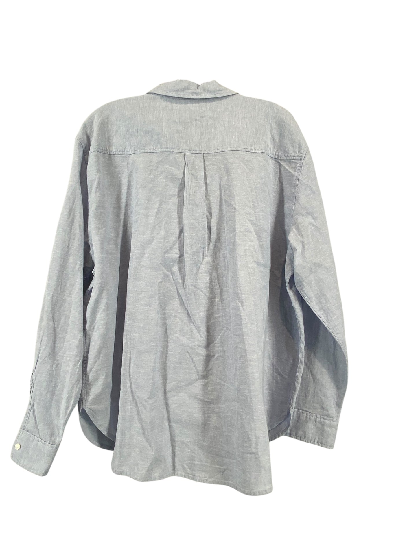 Top Long Sleeve By H&m In Blue, Size: L