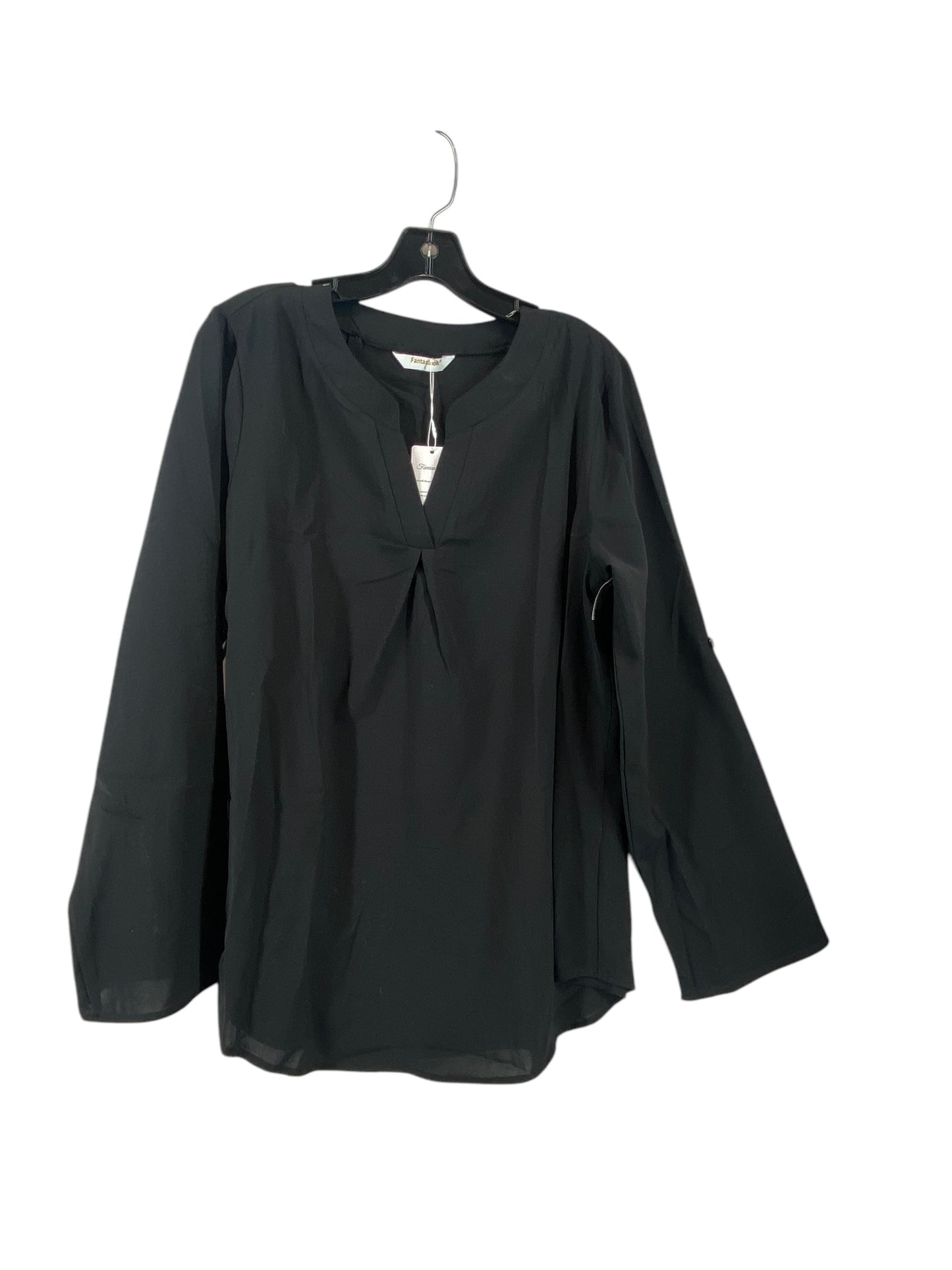 Top Long Sleeve By Clothes Mentor In Black, Size: L