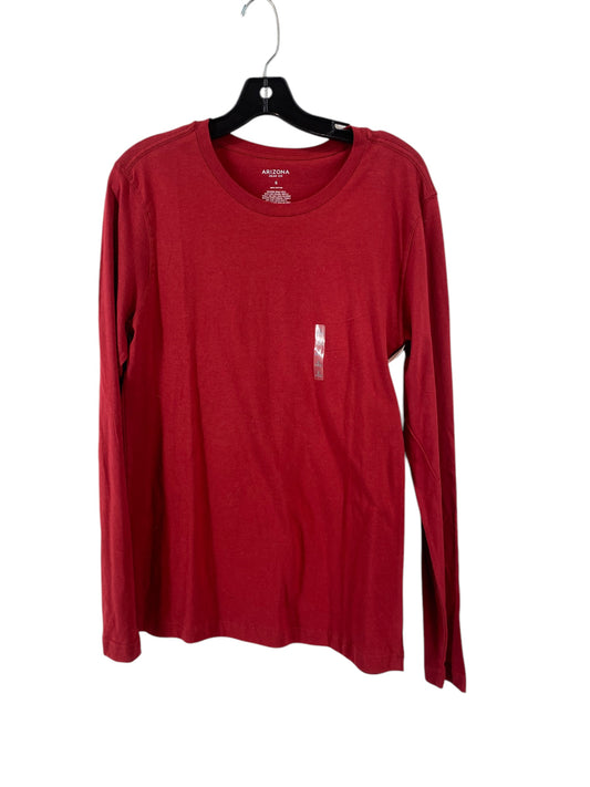 Top Long Sleeve By Arizona In Red, Size: S