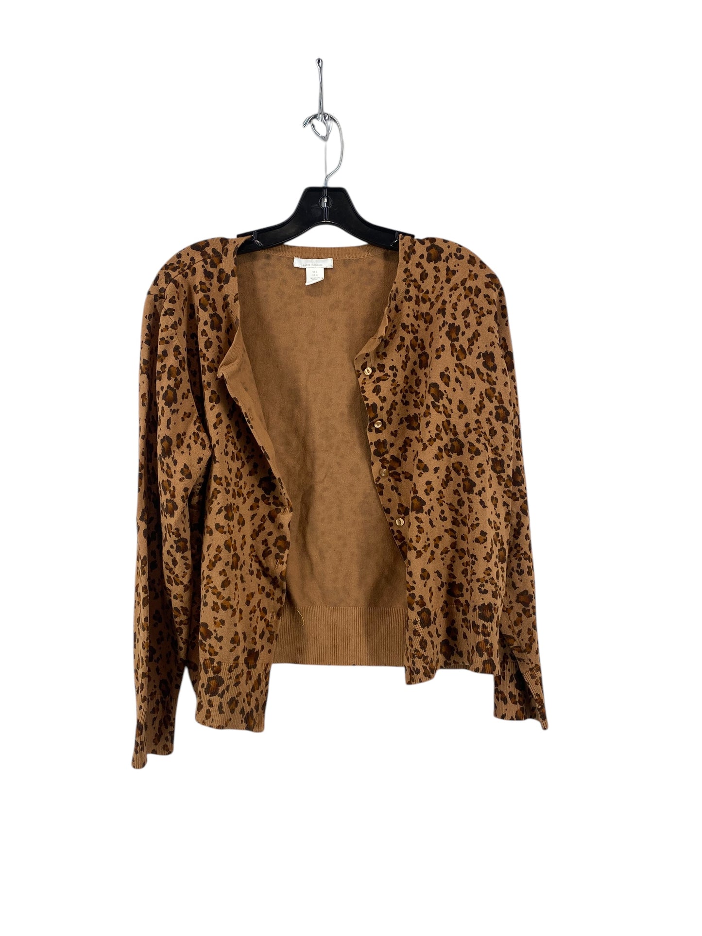 Sweater Cardigan By H&m In Animal Print, Size: L