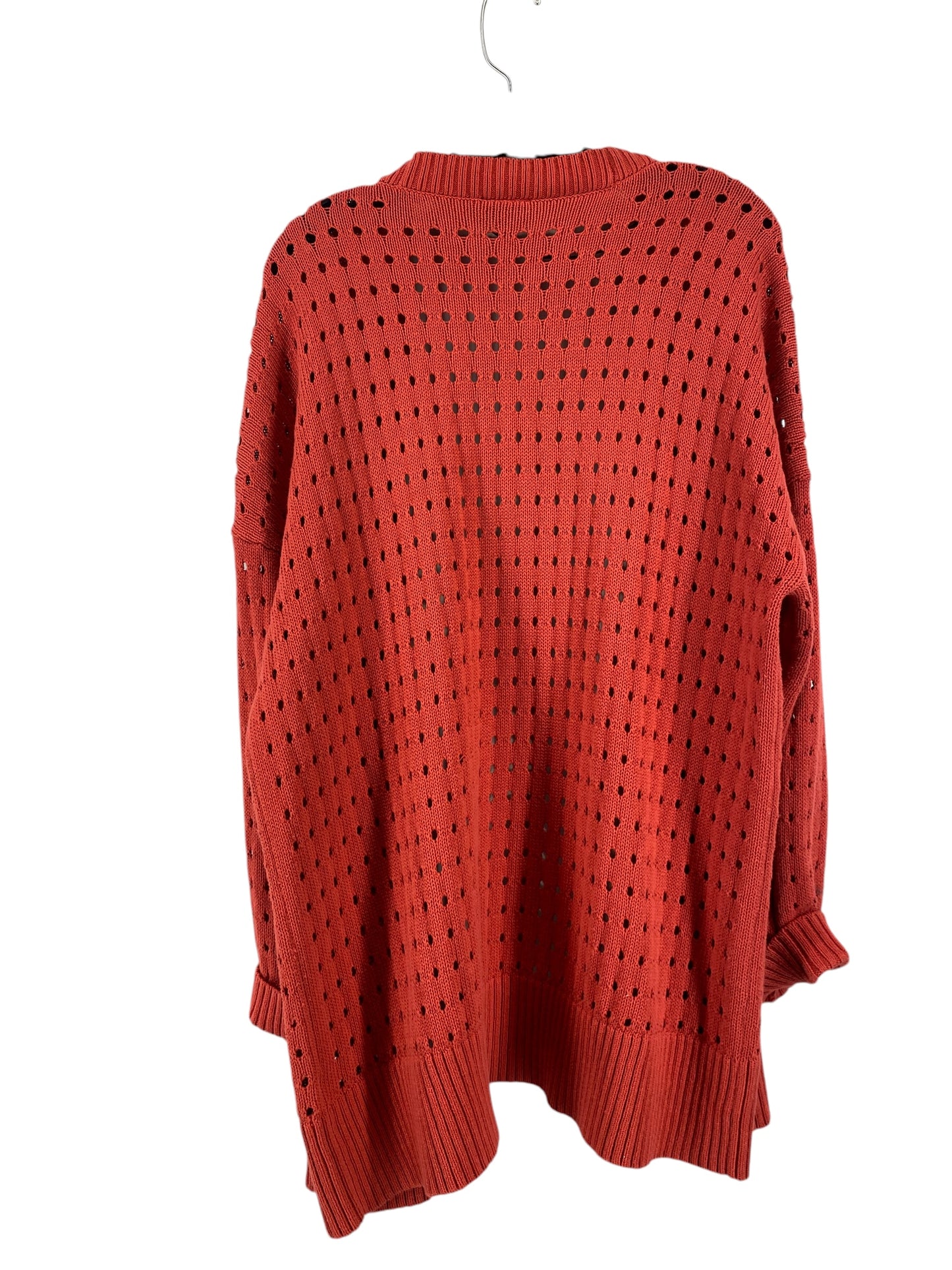 Sweater Cardigan By Torrid In Red, Size: 1x