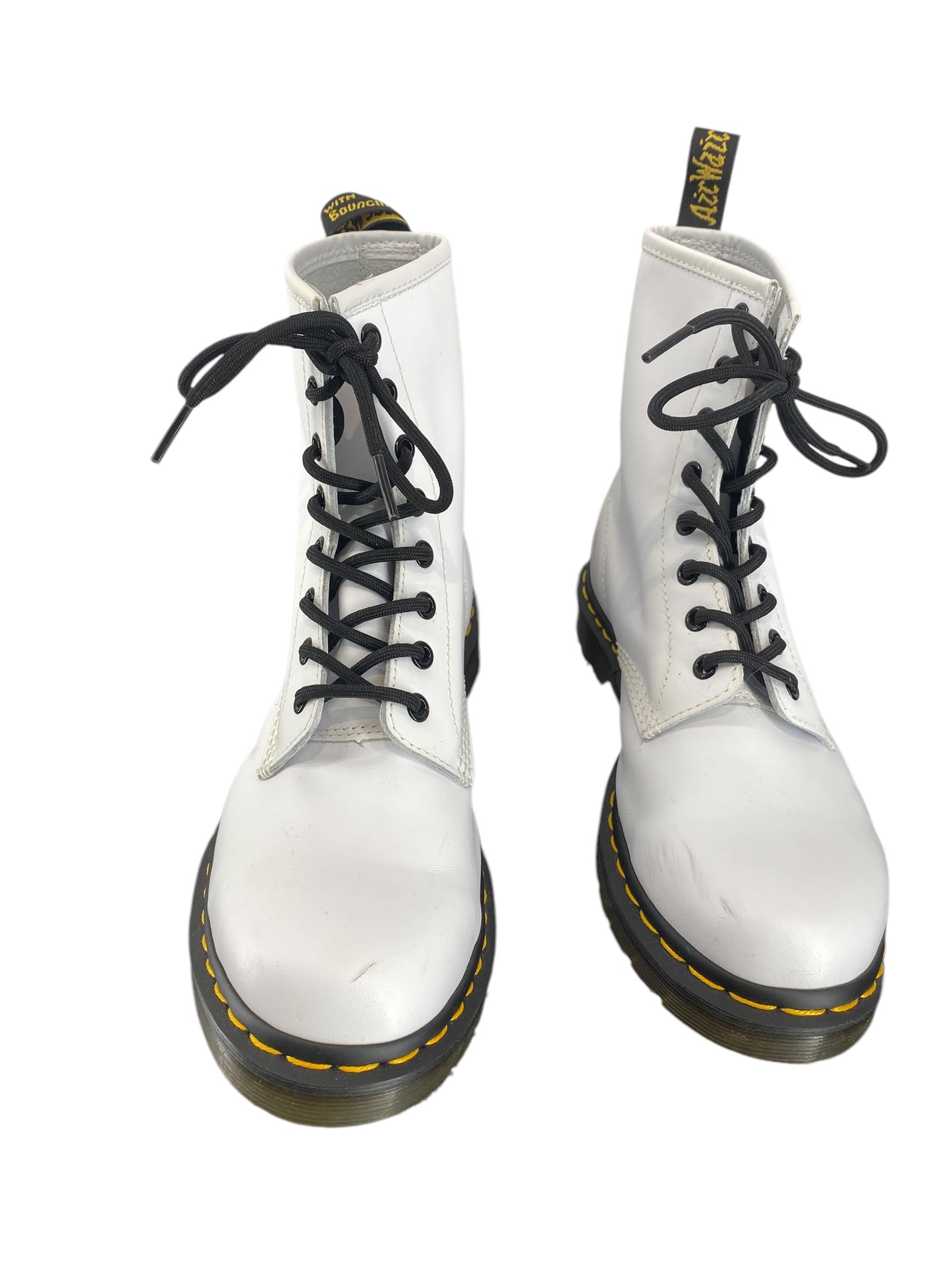 Boots Combat By Dr Martens In White, Size: 9