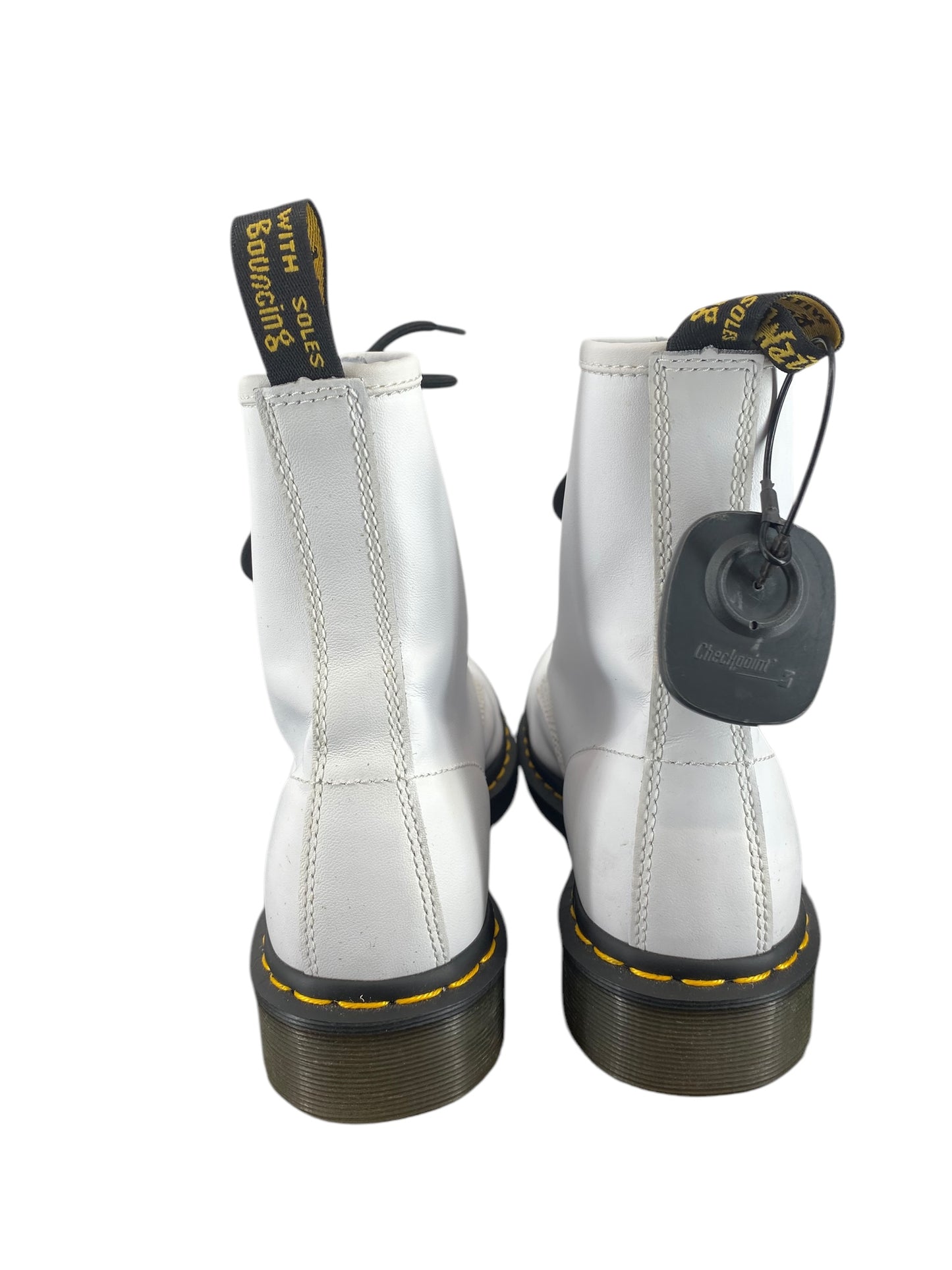 Boots Combat By Dr Martens In White, Size: 9