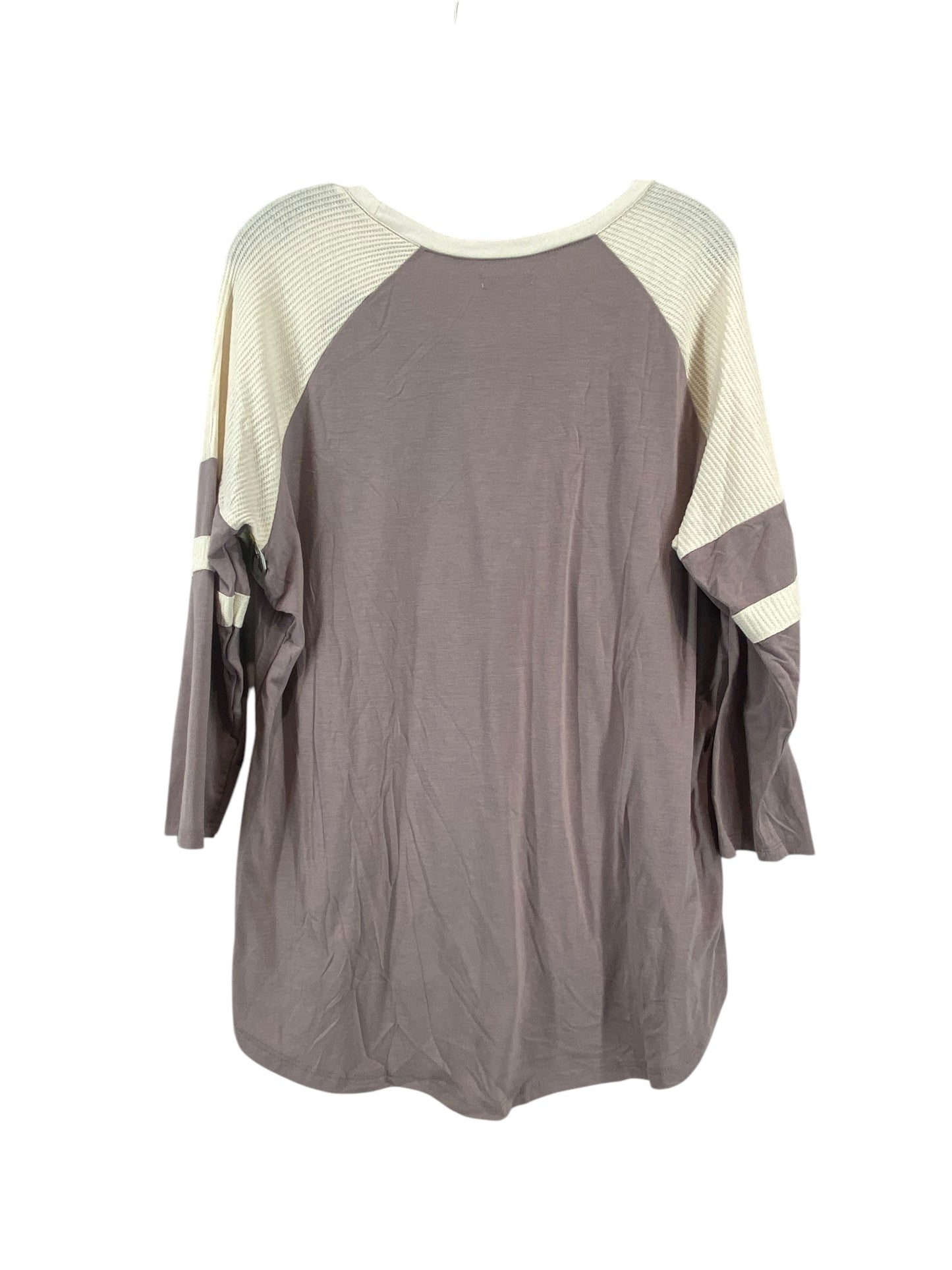 Top Long Sleeve By Maurices In Grey, Size: 2x