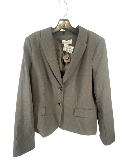 Blazer By Calvin Klein In Grey, Size: 16