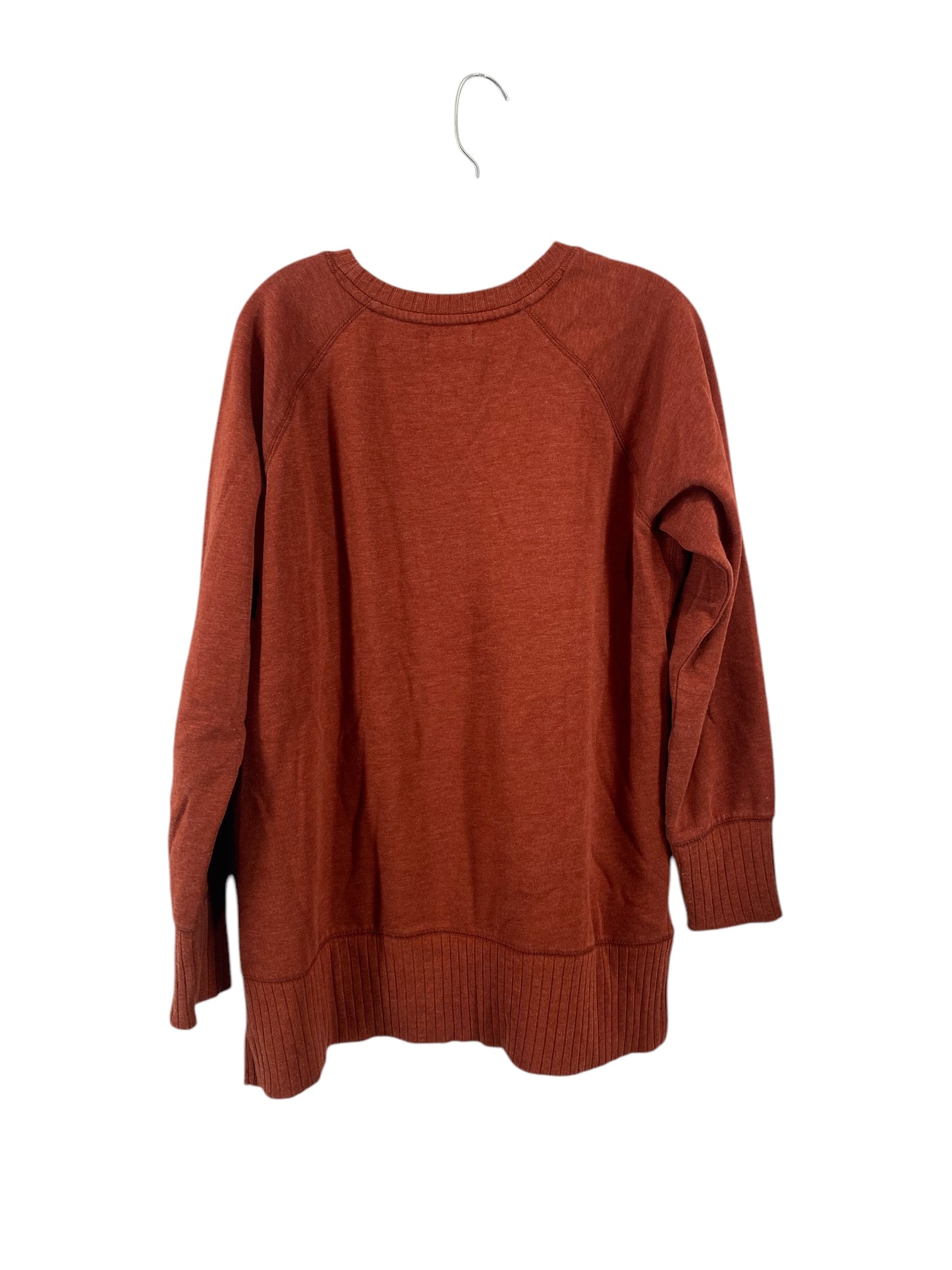 Sweatshirt Crewneck By Maurices In Orange, Size: M