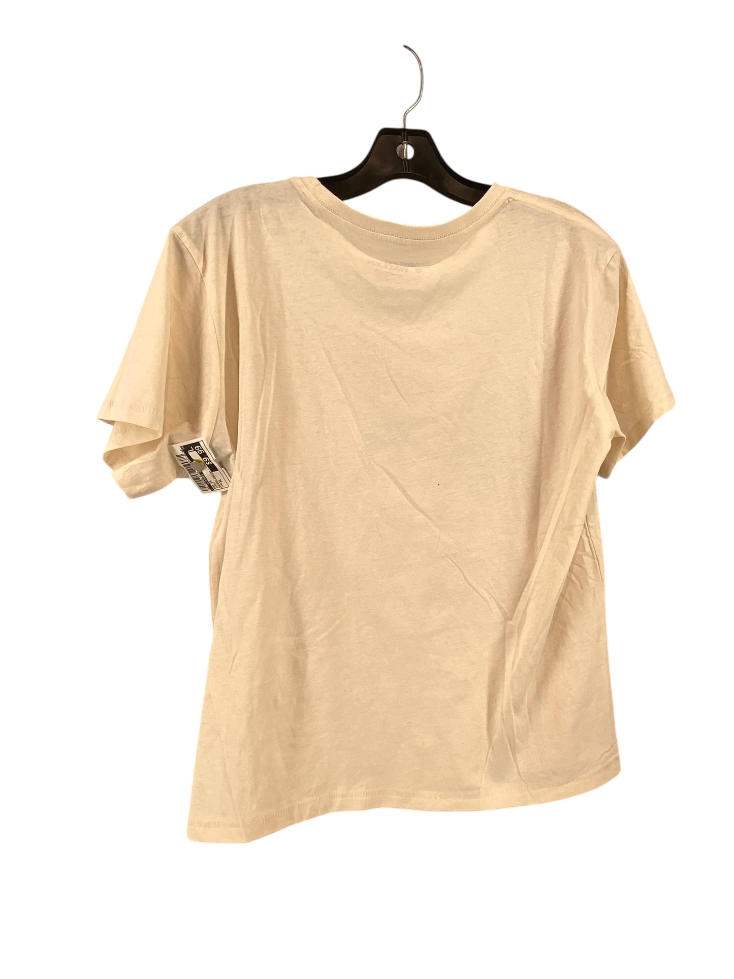 Top Short Sleeve By Clothes Mentor In Ivory, Size: Xl