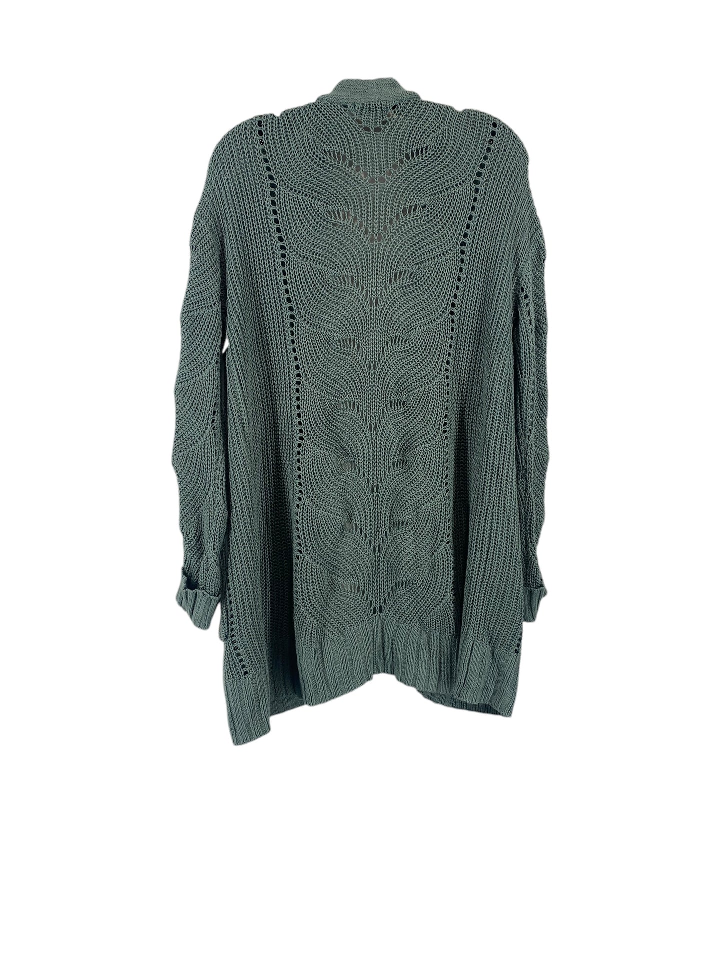 Sweater Cardigan By So In Teal, Size: M