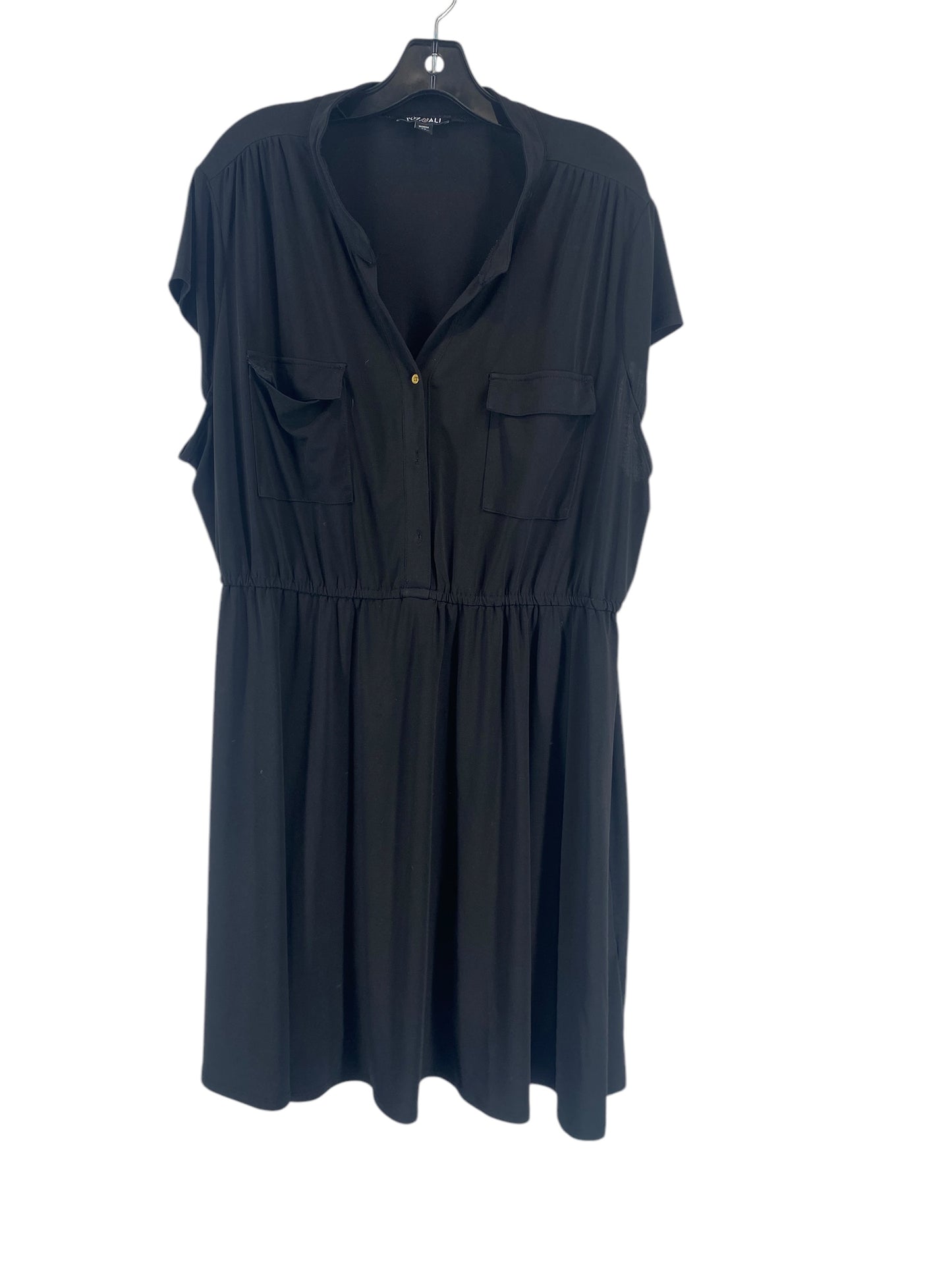 Dress Casual Short By Roz And Ali In Black, Size: 3x