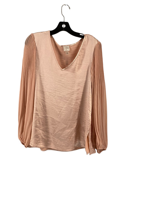 Top Long Sleeve By Cupio In Pink, Size: M