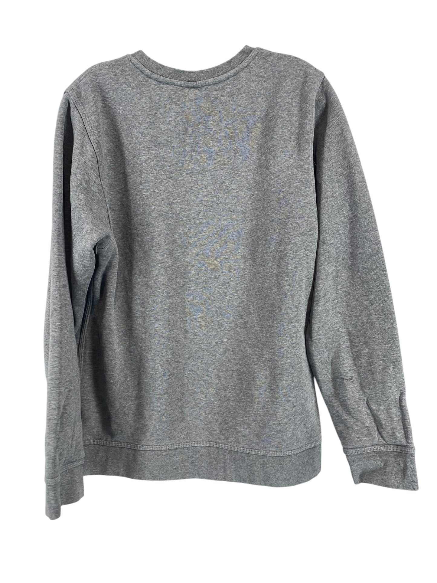 Sweatshirt Crewneck By Nike In Grey & Purple, Size: S