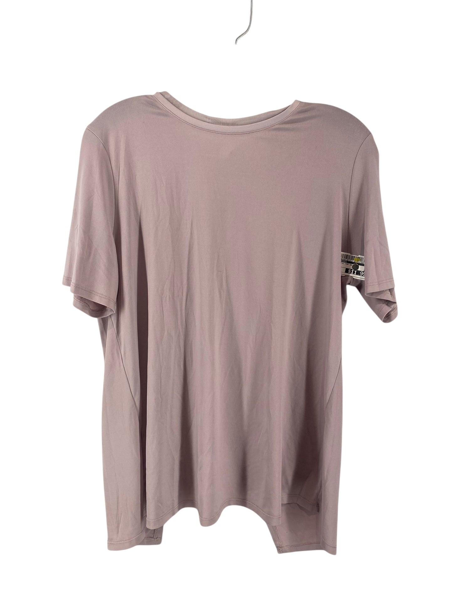 Athletic Top Short Sleeve By Fabletics In Mauve, Size: M