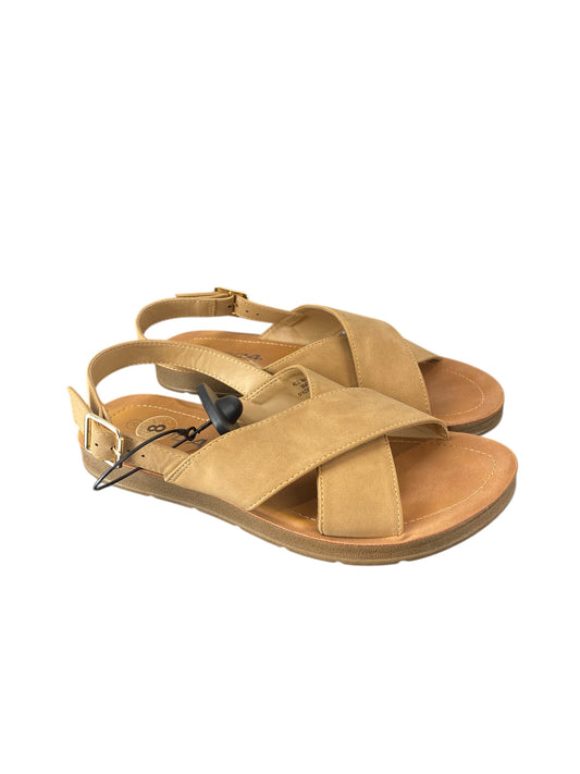 Sandals Flats By Soda In Brown, Size: 8