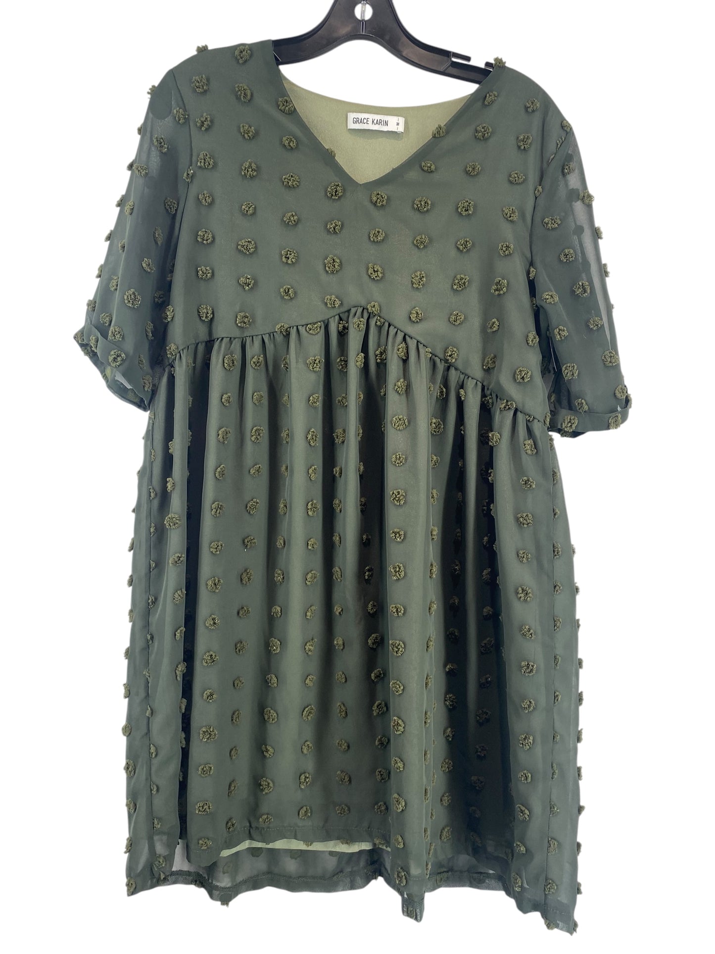 Dress Casual Short By Grace Karin In Green, Size: M