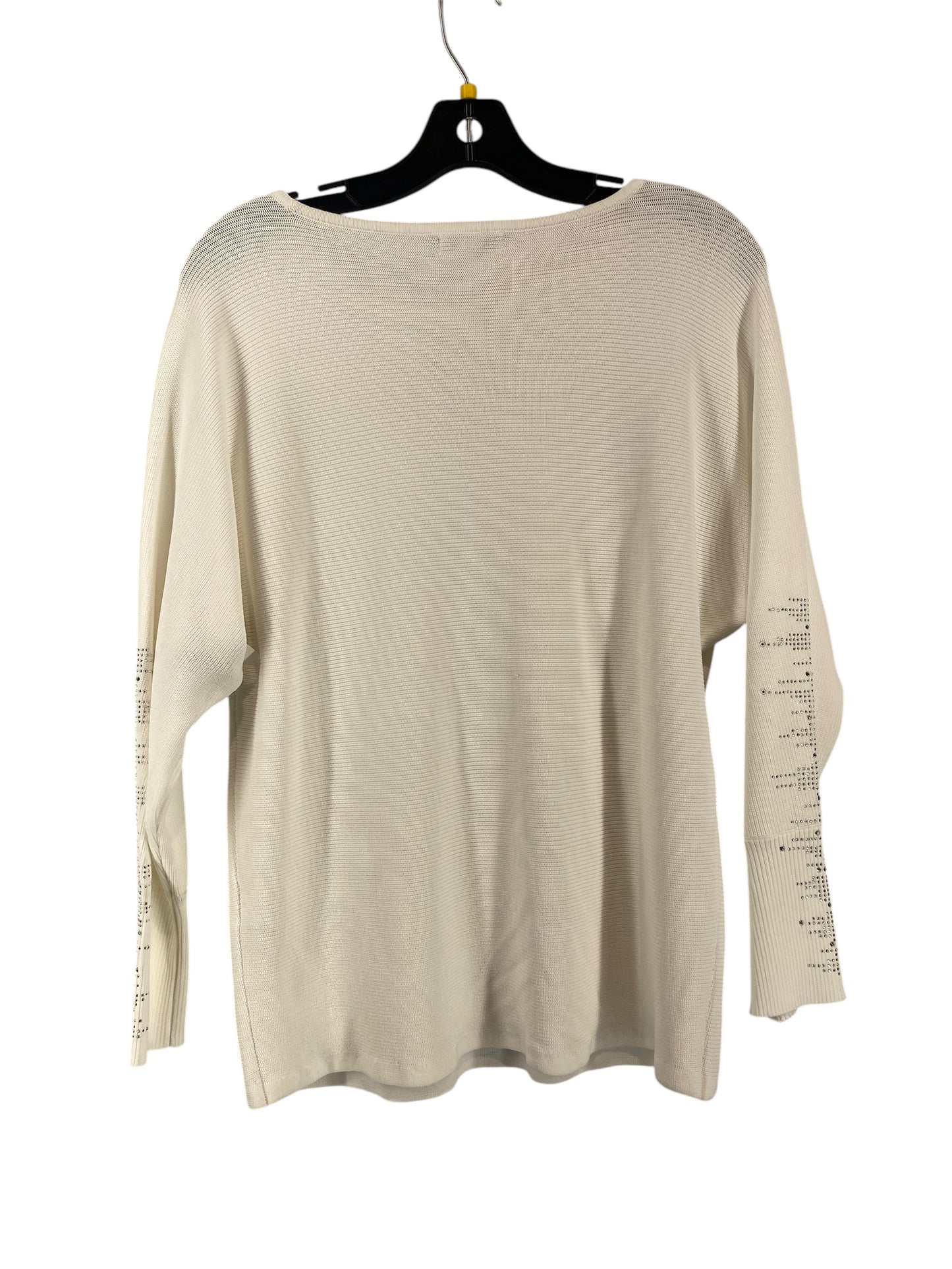 Sweater By Chicos In White, Size: S