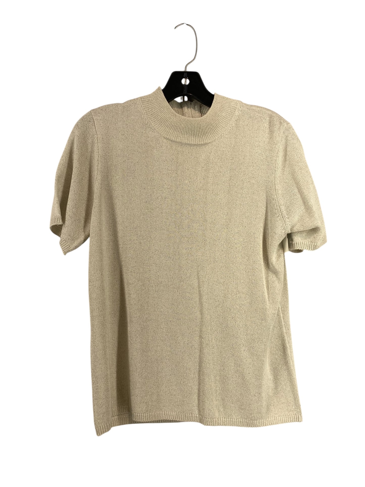 Top Short Sleeve By Clothes Mentor In Gold, Size: M