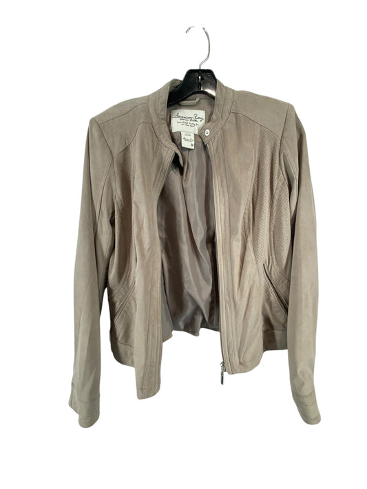 Jacket Moto By American Rag In Grey, Size: M