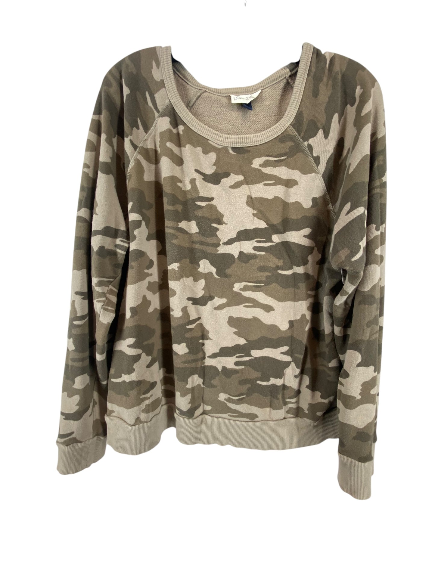 Sweatshirt Crewneck By Universal Thread In Camouflage Print, Size: L