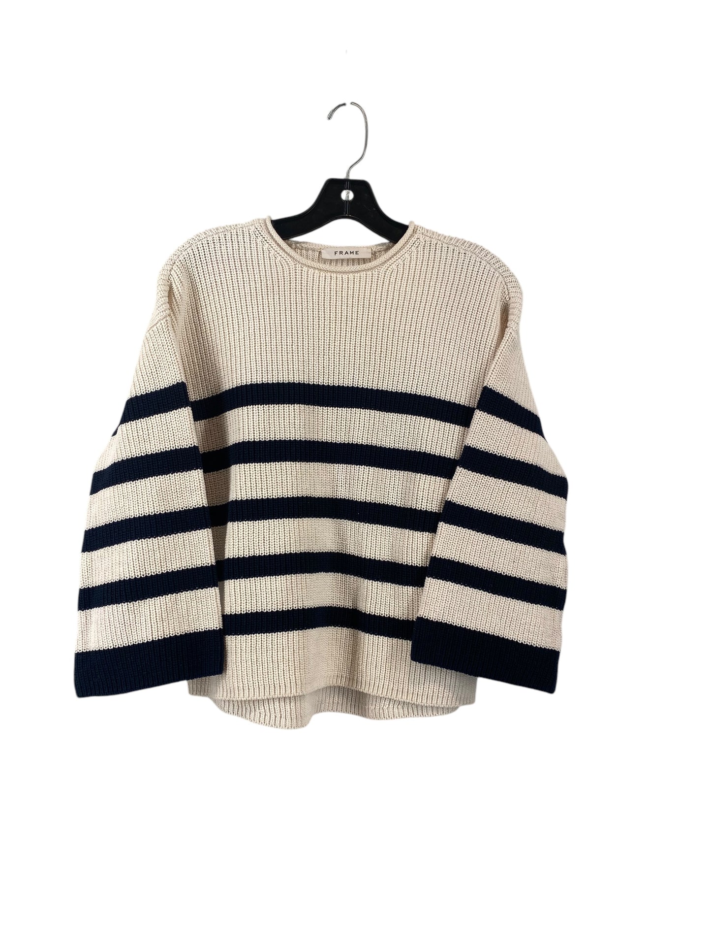 Sweater By Frame In White, Size: M