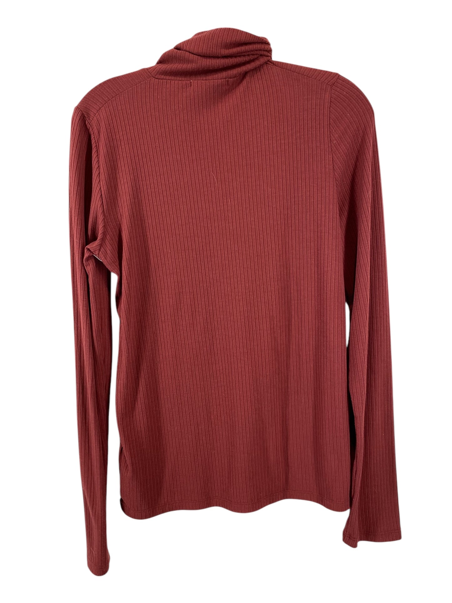 Top Long Sleeve By Madewell In Maroon, Size: L