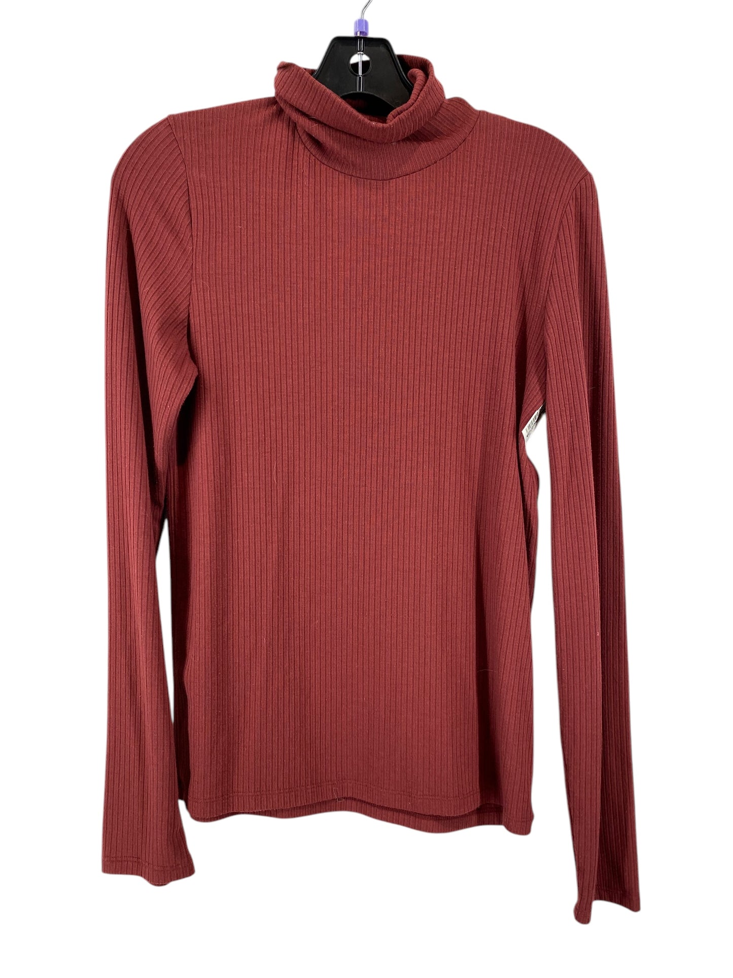 Top Long Sleeve By Madewell In Maroon, Size: L