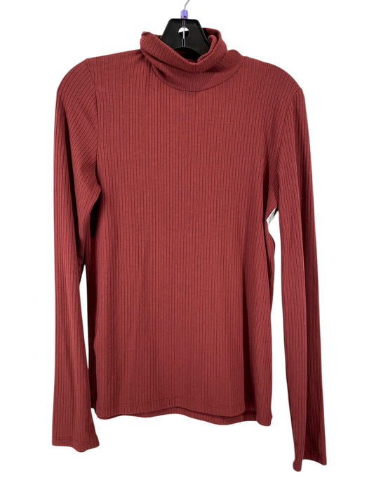 Top Long Sleeve By Madewell In Maroon, Size: L