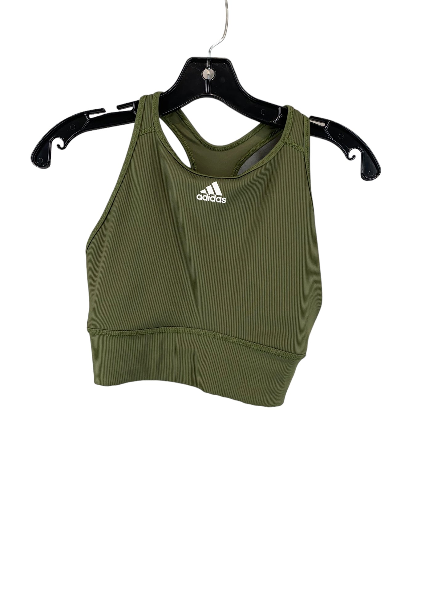 Athletic Bra By Adidas In Green, Size: M