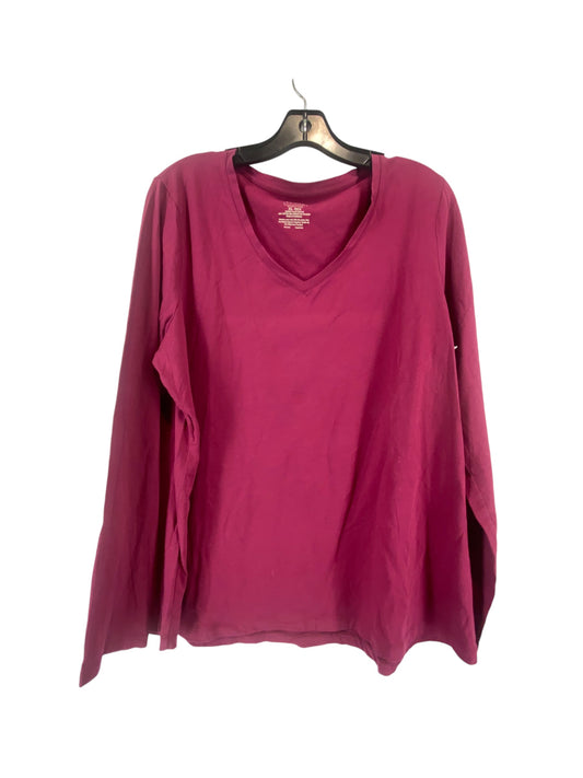 Top Long Sleeve By Clothes Mentor In Red, Size: Xl