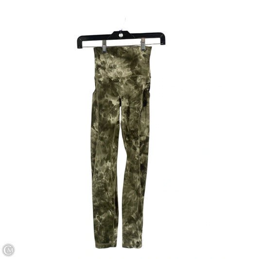 Athletic Leggings By Lululemon In Green, Size: 0