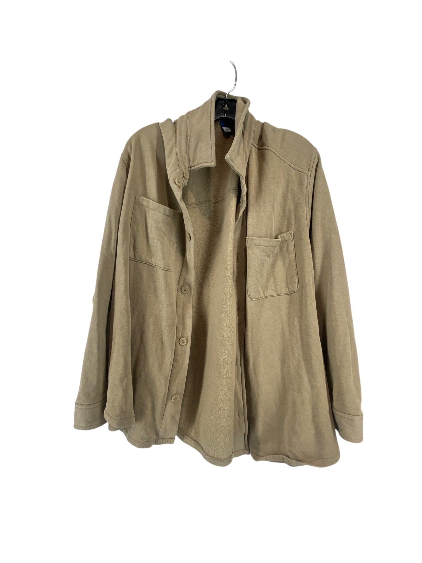 Jacket Shirt By Old Navy In Brown, Size: Xl