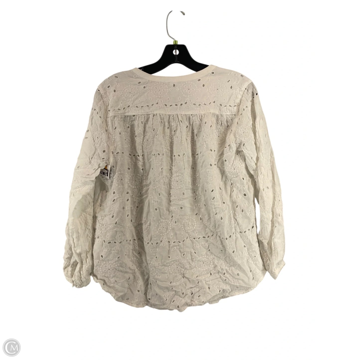 Top Long Sleeve By Old Navy In White, Size: Xs