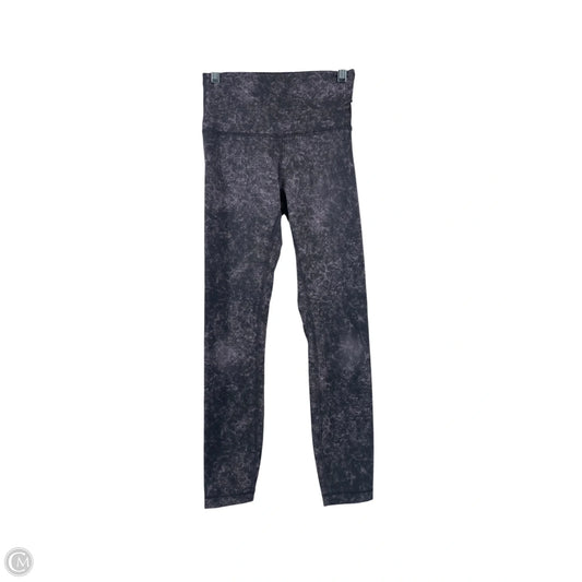 Athletic Leggings By Lululemon In Grey & Purple, Size: 4