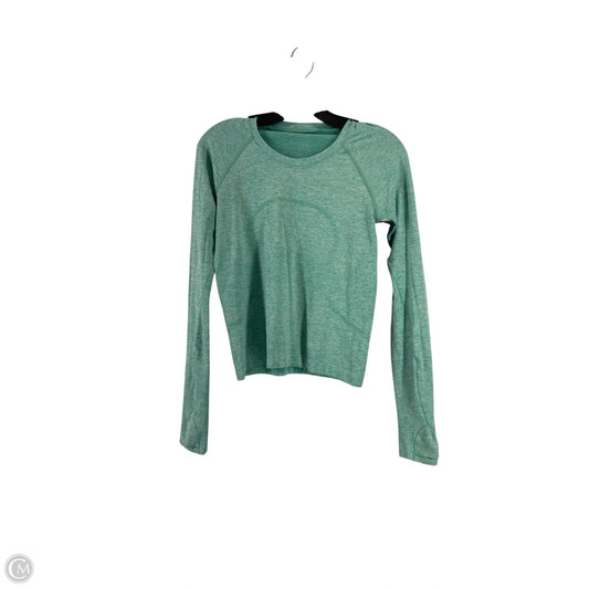 Athletic Top Long Sleeve Crewneck By Lululemon In Green, Size: 6