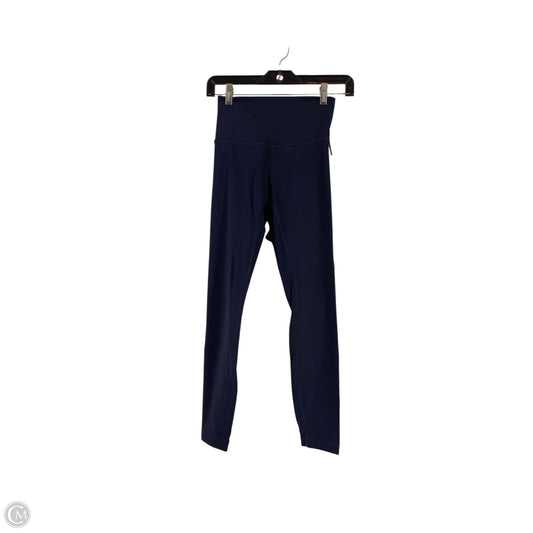 Athletic Leggings By Lululemon In Navy, Size: 4