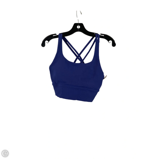 Athletic Bra By Lululemon In Blue, Size: 10