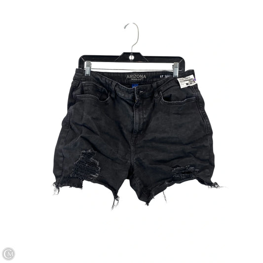Shorts By Arizona In Black Denim, Size: Xl