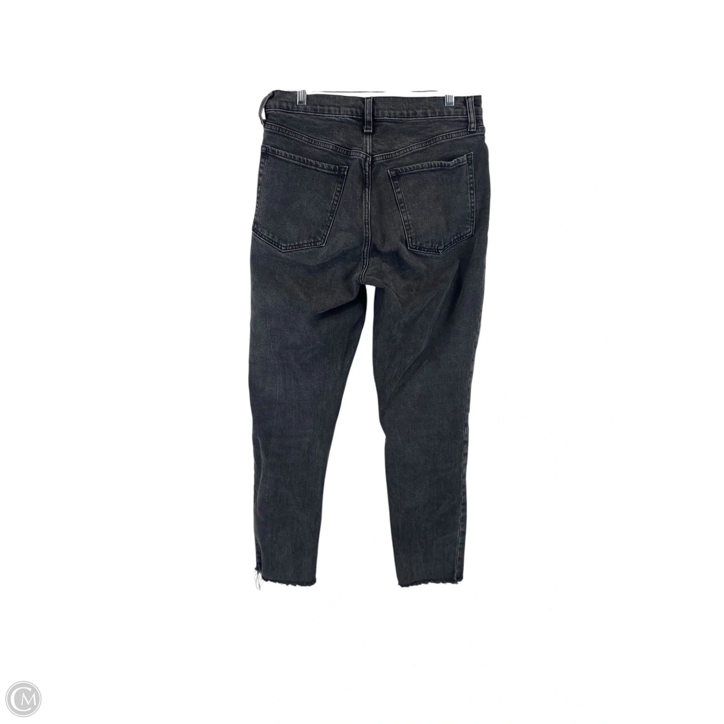 Jeans Straight By Old Navy In Black Denim, Size: 8