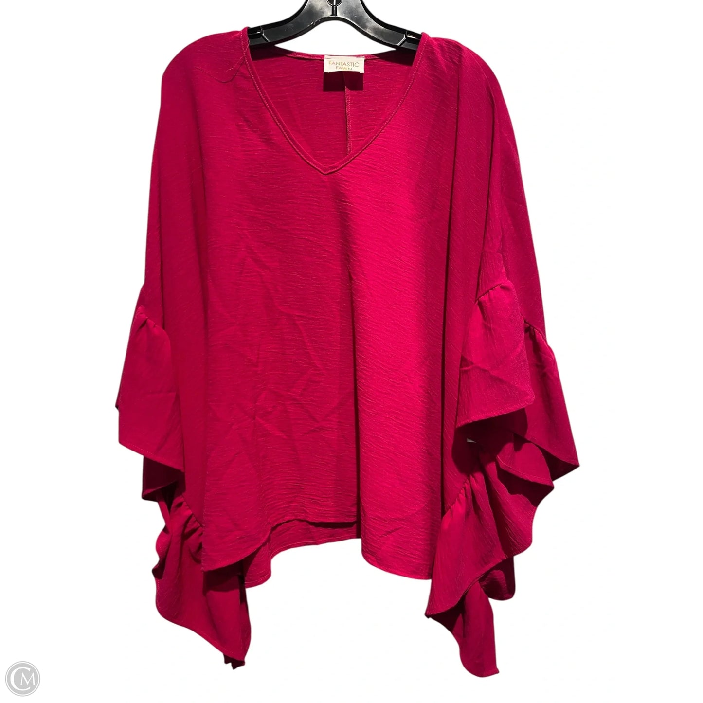 Top Short Sleeve By Fantastic Fawn In Pink, Size: M