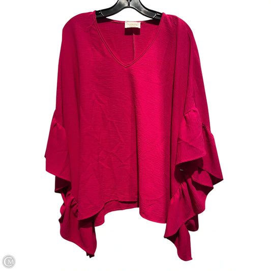 Top Short Sleeve By Fantastic Fawn In Pink, Size: M