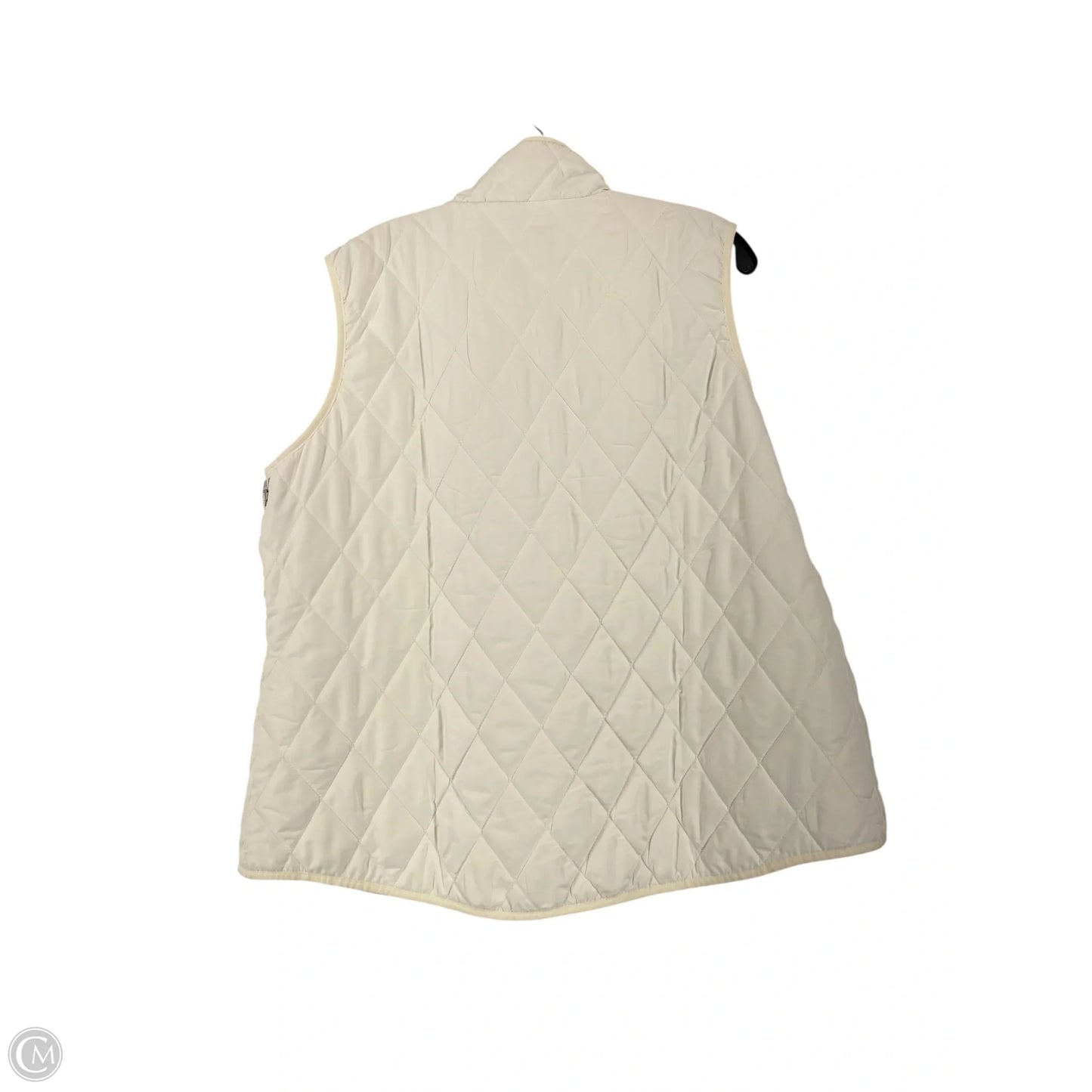 Vest Puffer & Quilted By Coldwater Creek In Cream, Size: Xl