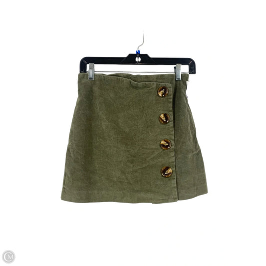 Skirt Mini & Short By Altard State In Green, Size: M