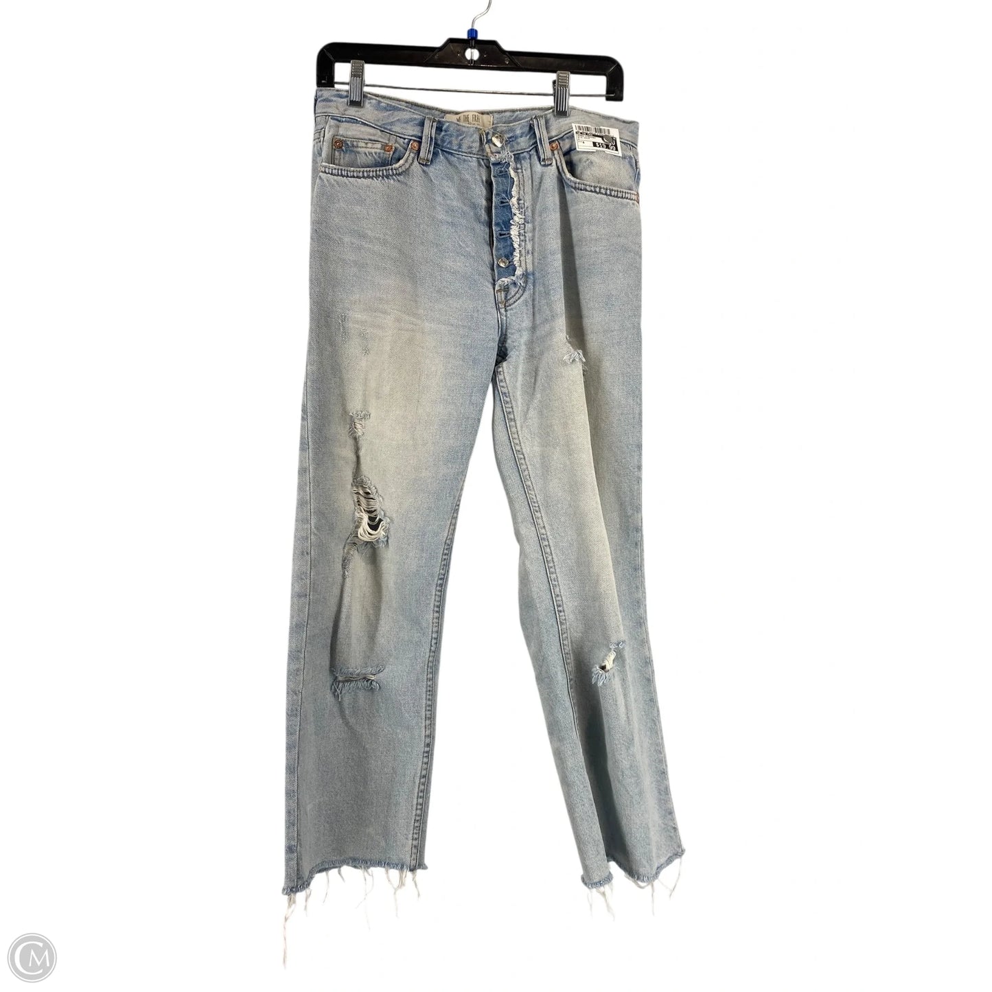 Jeans Straight By We The Free In Blue Denim, Size: 6