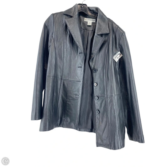 Jacket Leather By Cmc In Black, Size: M