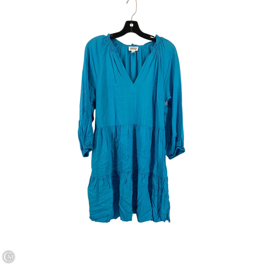 Dress Casual Midi By Cmc In Blue, Size: S