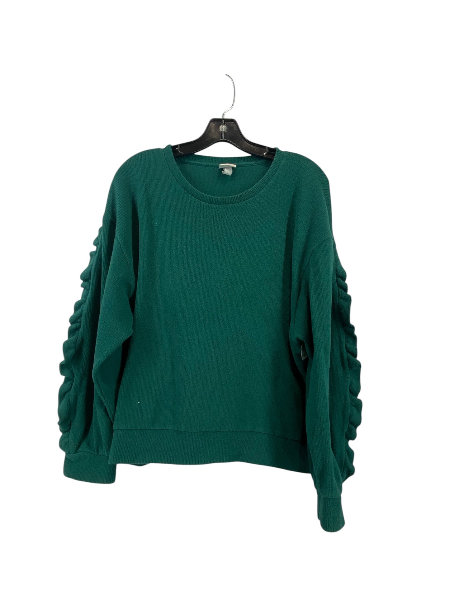 Top Long Sleeve By A New Day In Green, Size: L