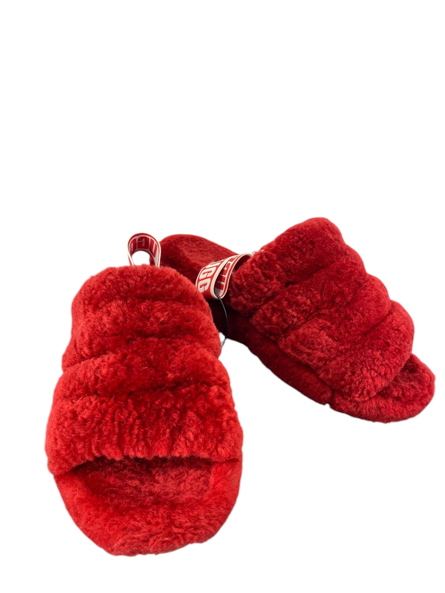 Sandals Designer By Ugg In Red, Size: 7