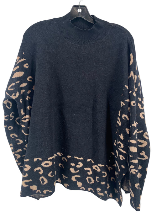 Sweater By Versona In Leopard Print, Size: L