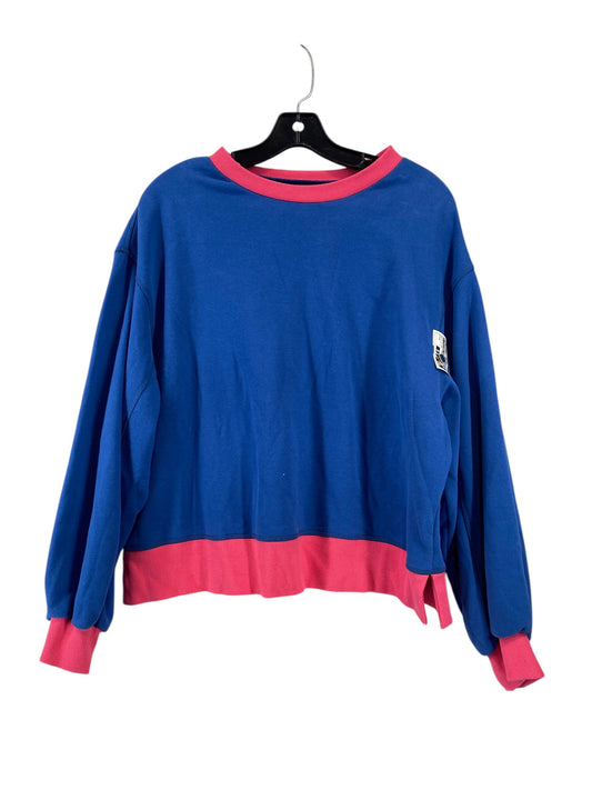 Sweatshirt Crewneck By Clothes Mentor In Blue & Pink, Size: M