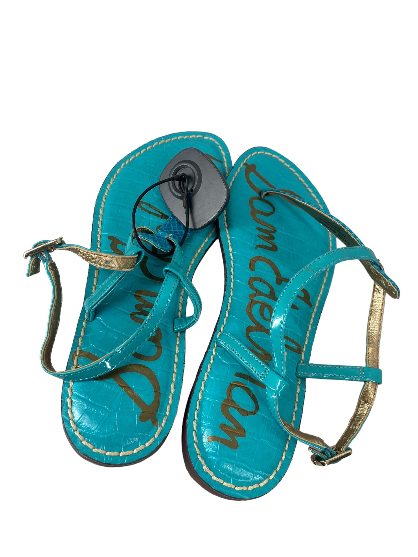 Teal Sandals Flats Sam Edelman, Size 6.5