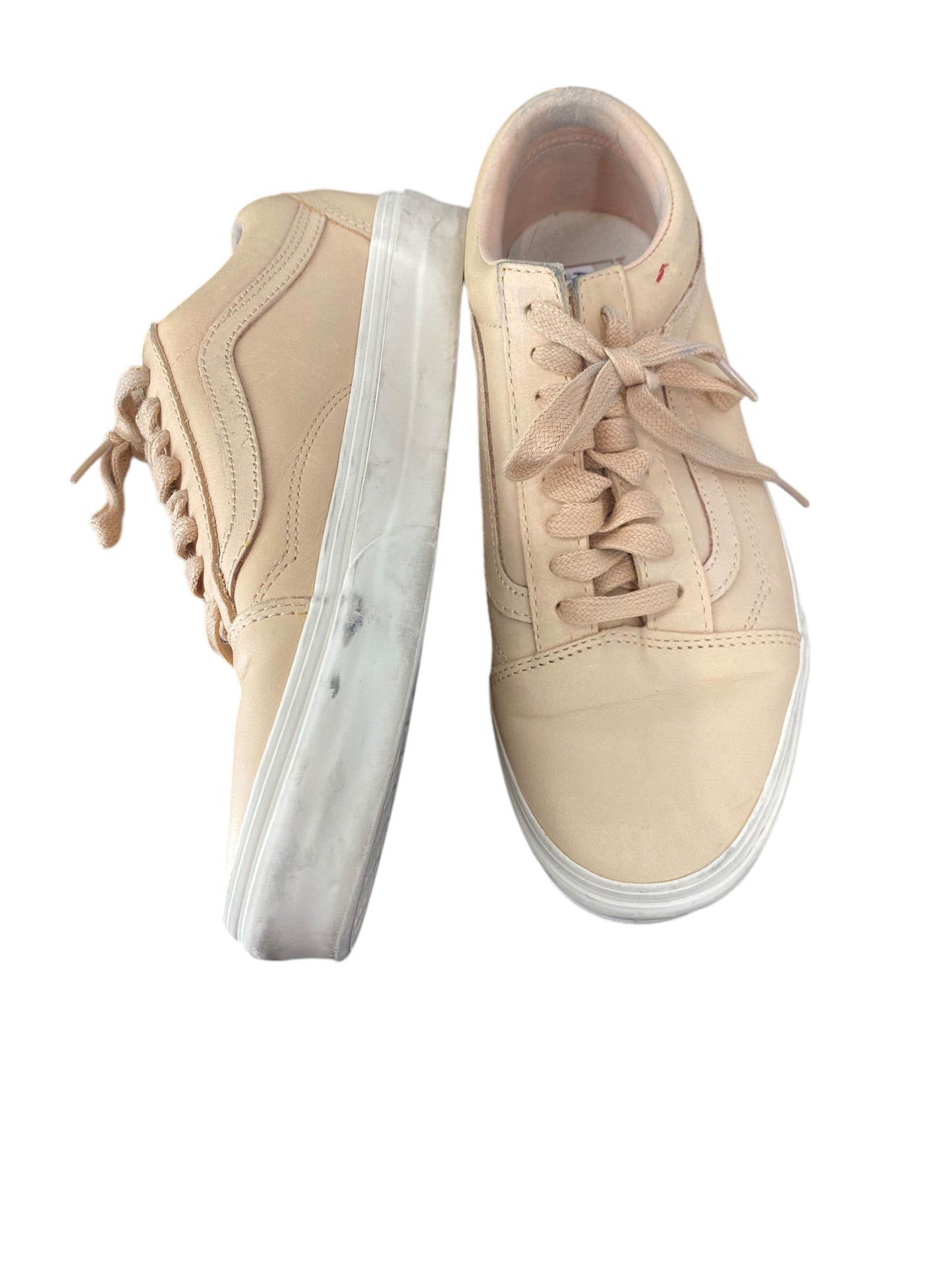 Shoes Flats By Vans In Beige, Size: 8.5